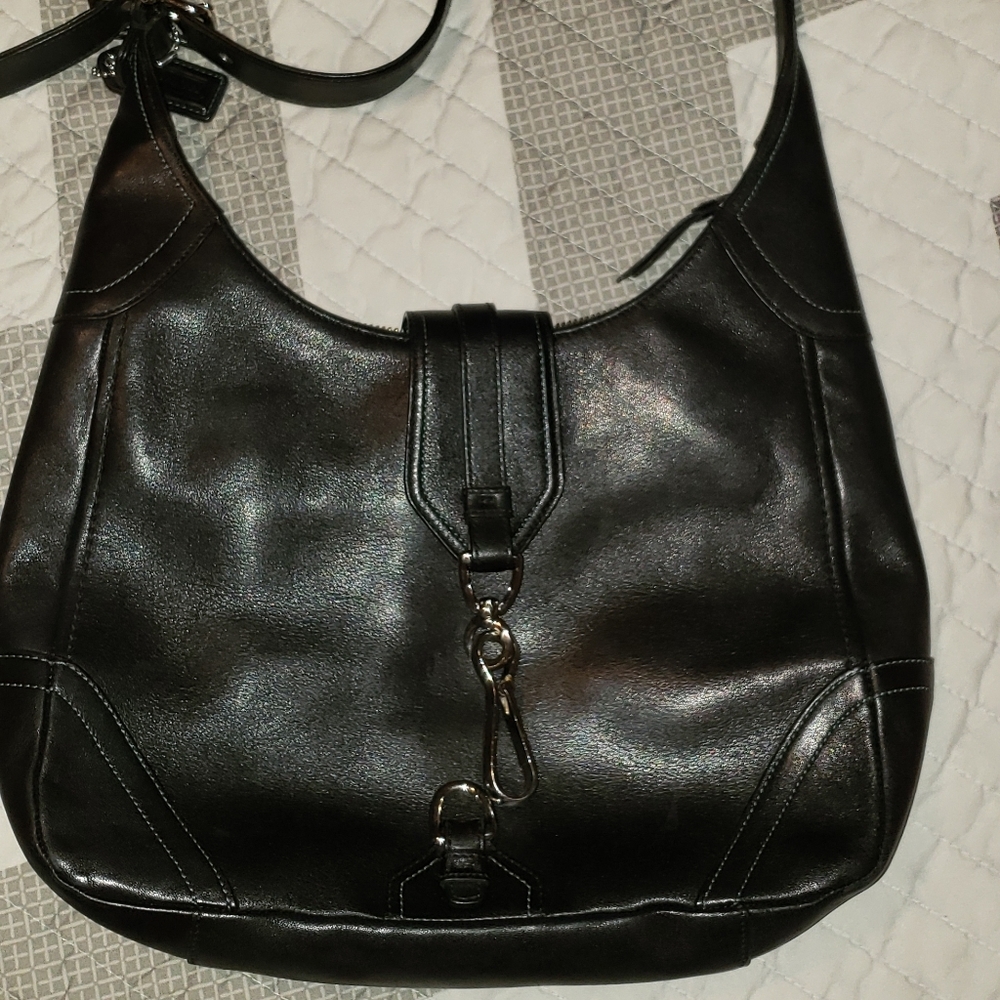 Black Hobo Leather Coach